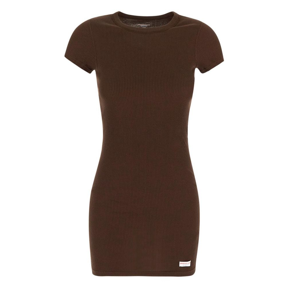 Robe mini 'Printed Micro Ribbed' pour Femmes