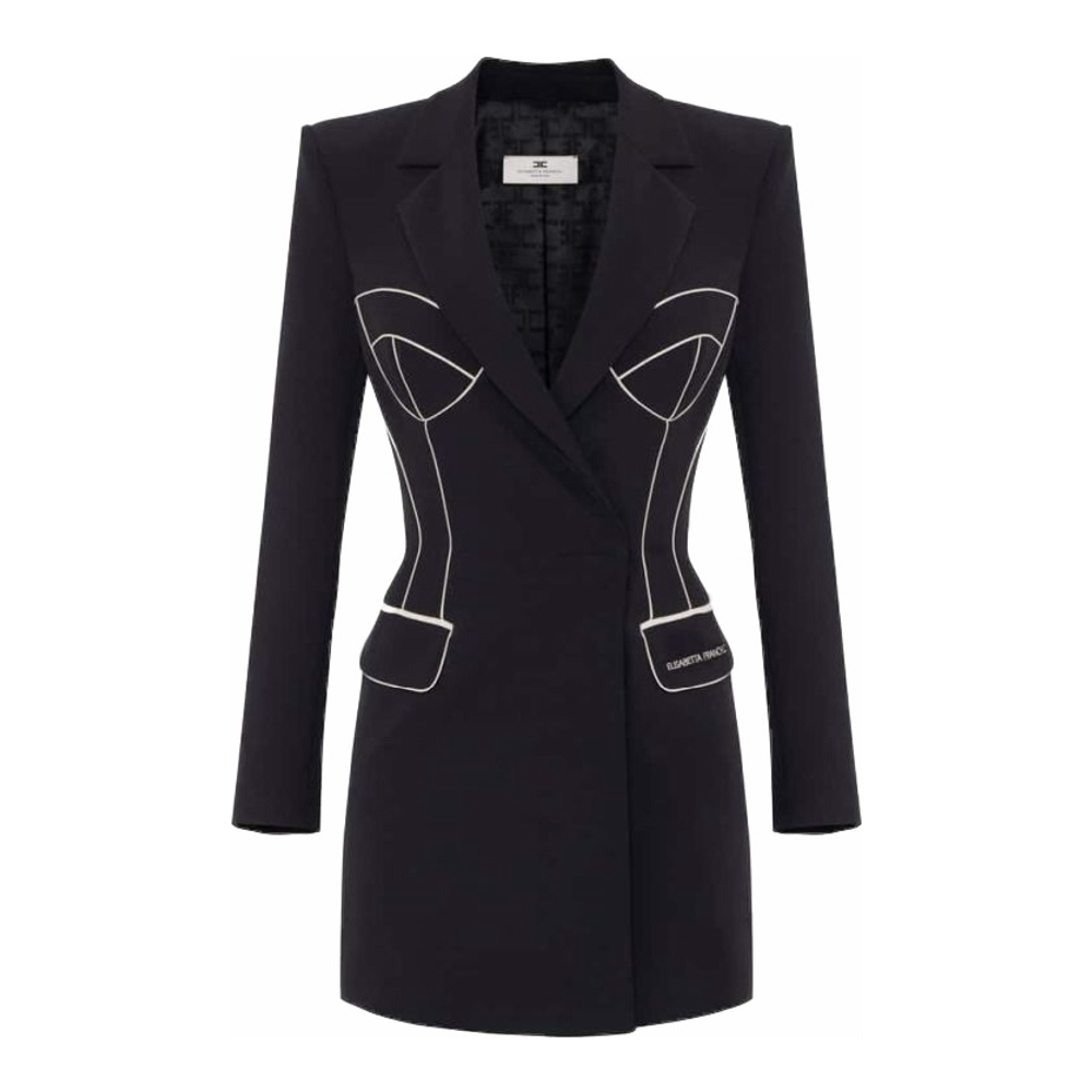 Women's 'Contrasting Piping' Blazer Dress