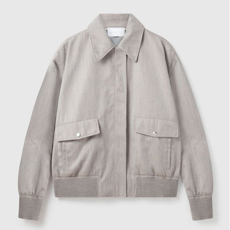 Blouson bomber 'Boxy Collared' pour Femmes