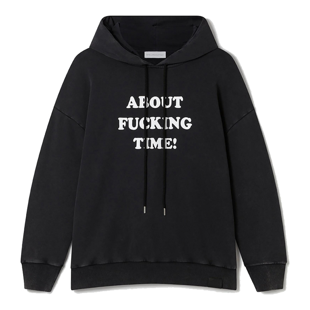 Sweatshirt à capuche  'About Fucking Time!' pour Femmes