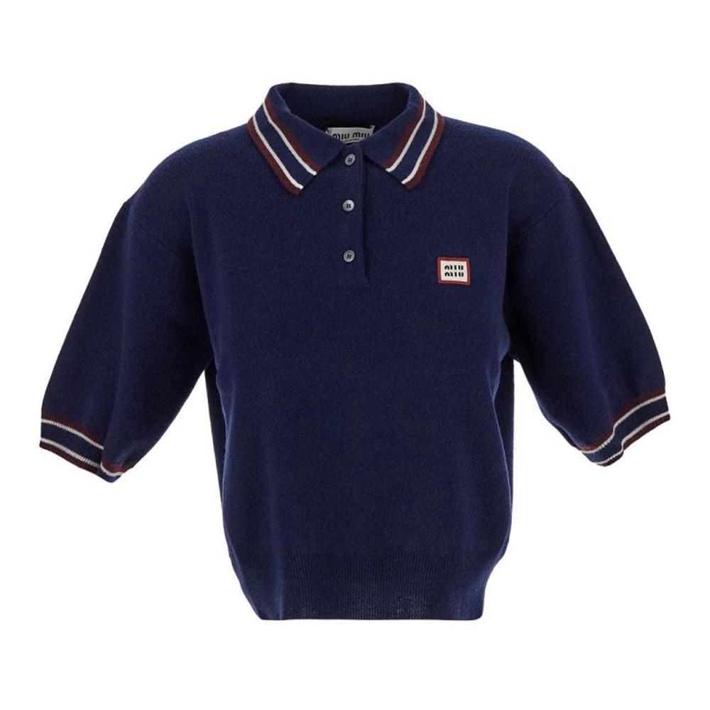 Pull à manches courtes 'Polo' pour Femmes