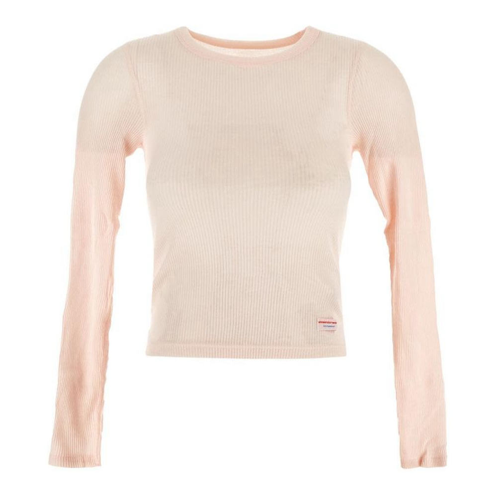 T-Shirt manches longues 'Micro Ribbed' pour Femmes