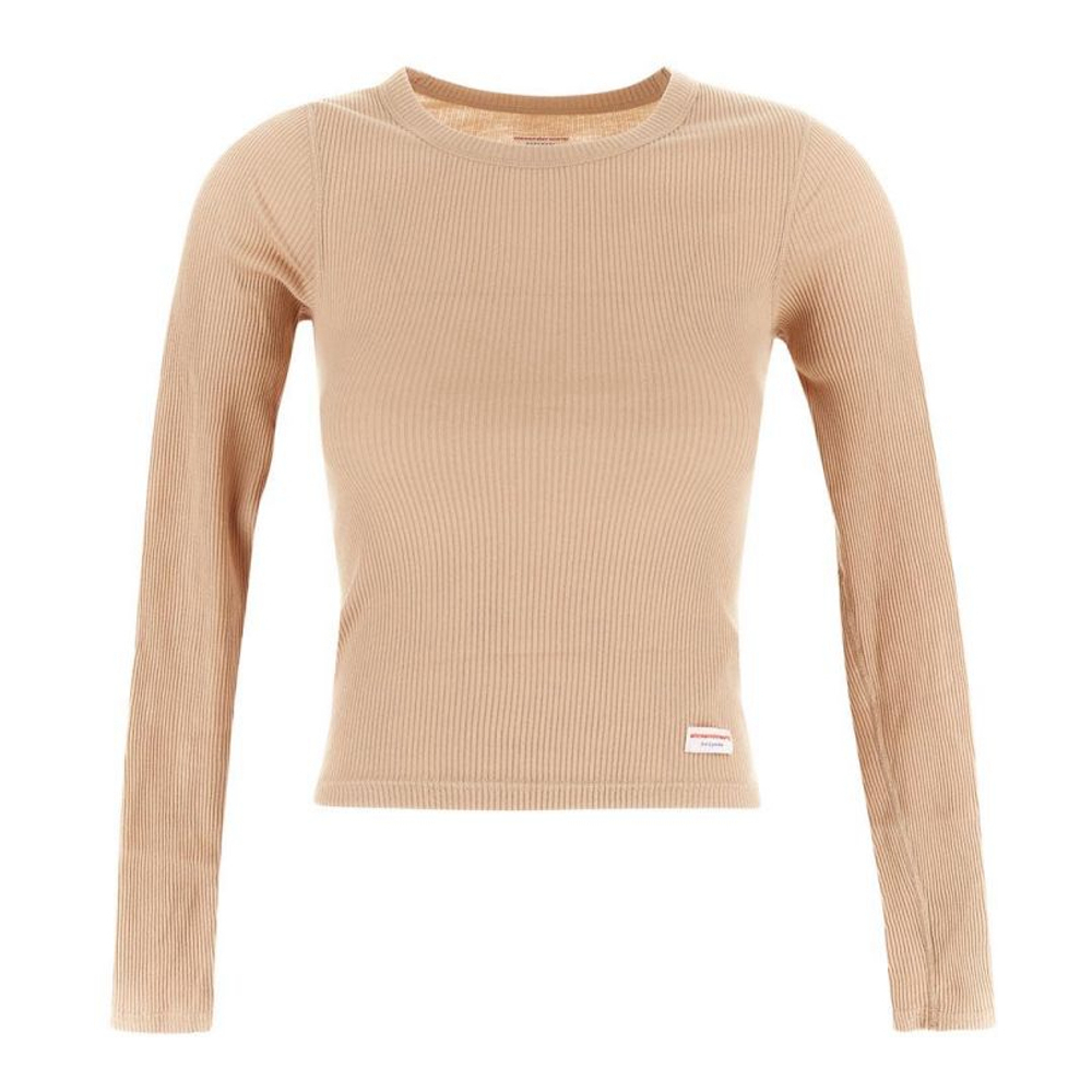 T-Shirt manches longues 'Micro Ribbed' pour Femmes