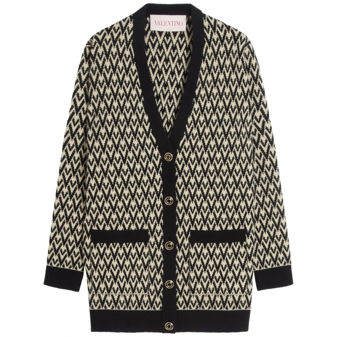 Cardigan 'Monogram-Pattern Knit' pour Femmes