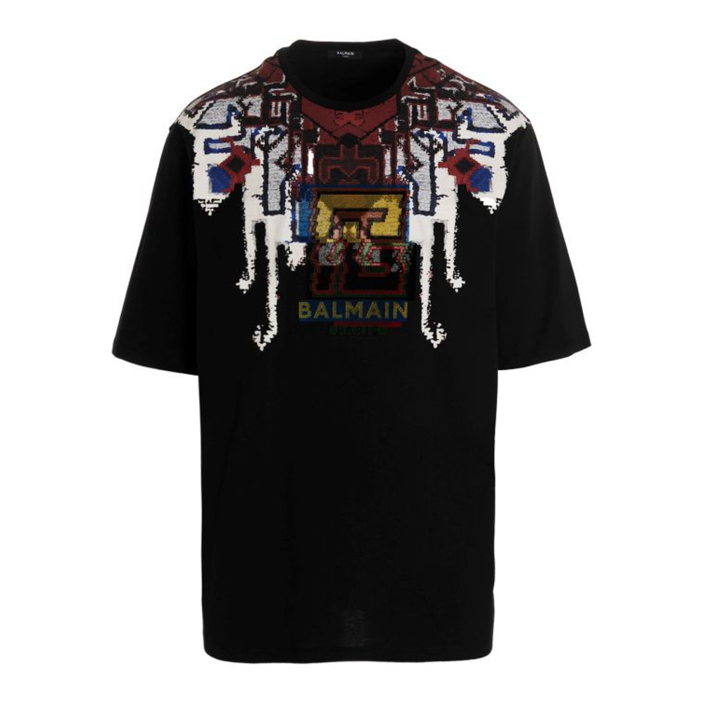 'Front Print' T-Shirt für Herren