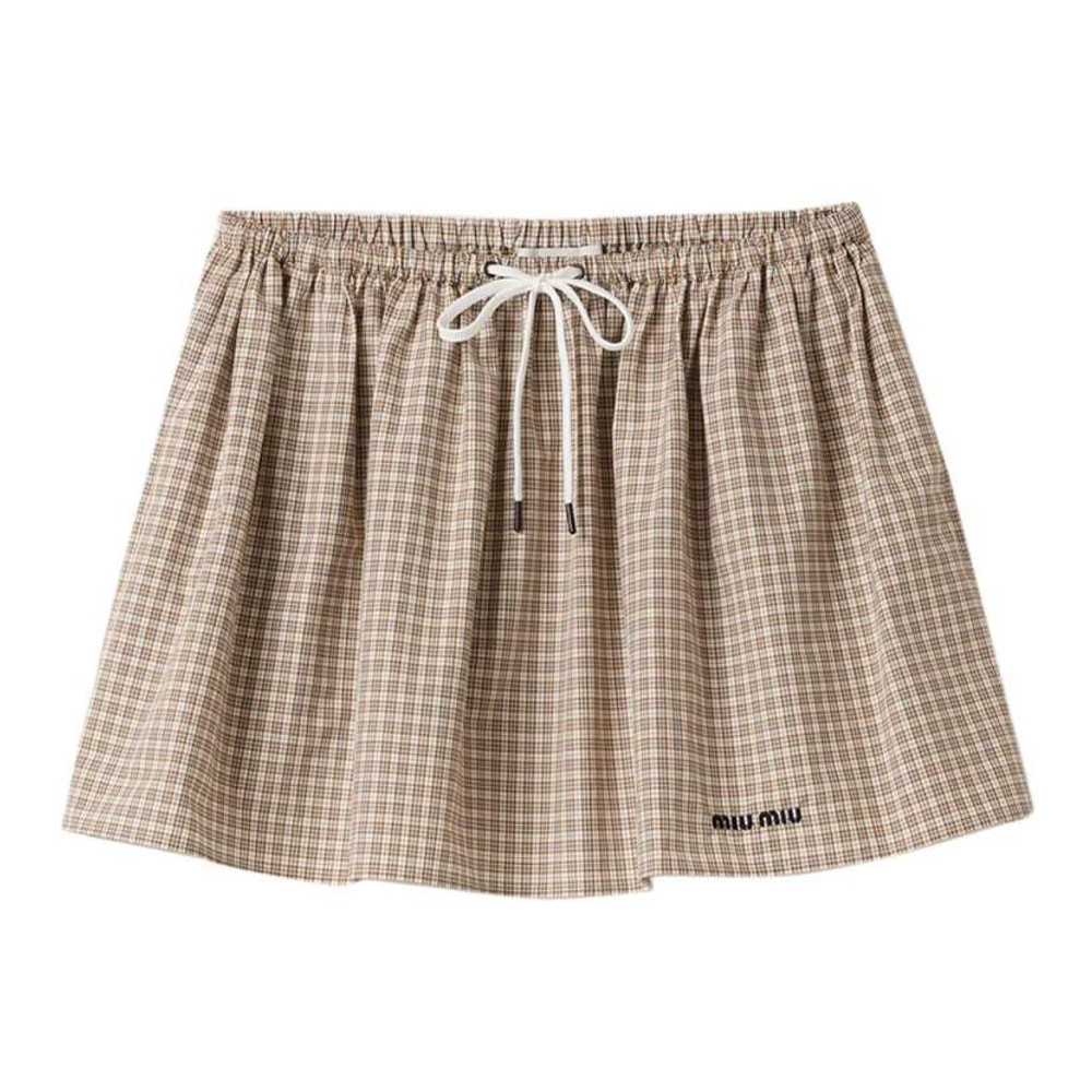 Women's 'Checked' Mini Skirt