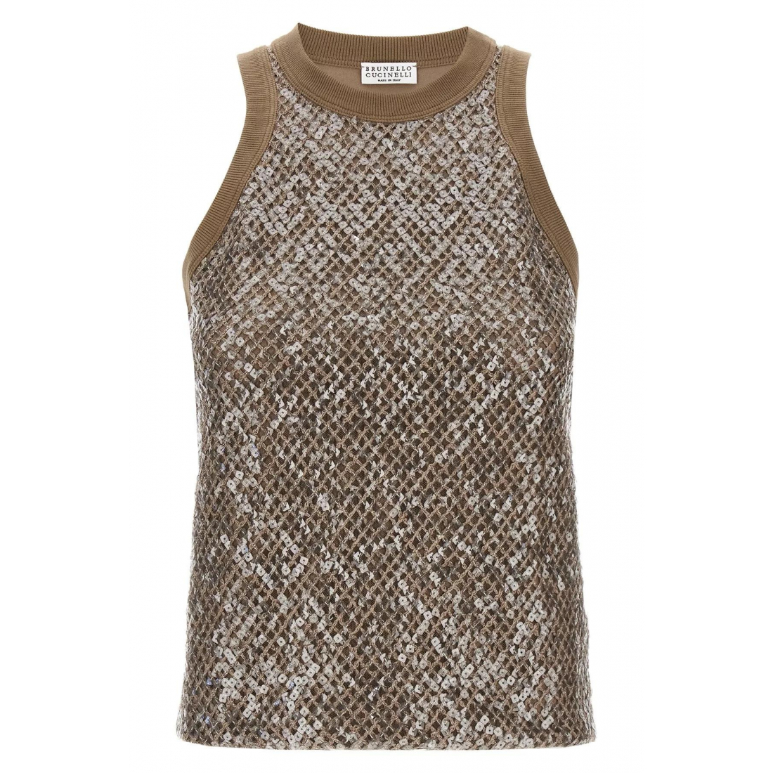 Haut sans manches 'Dazzling Net Embroidery' pour Femmes