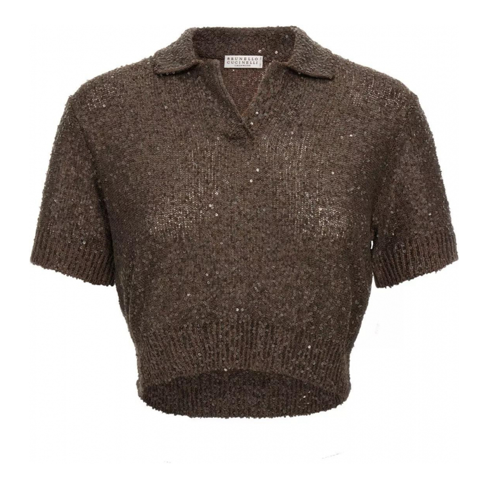 Women's 'Sequin' Polo Shirt