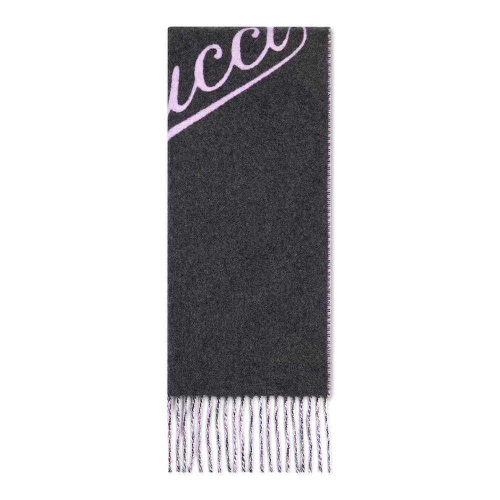 Women's 'Script' Wool Scarf