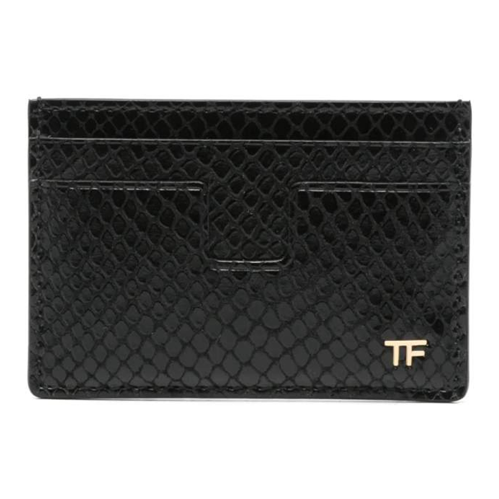 Men's 'Python-Print' Card Holder