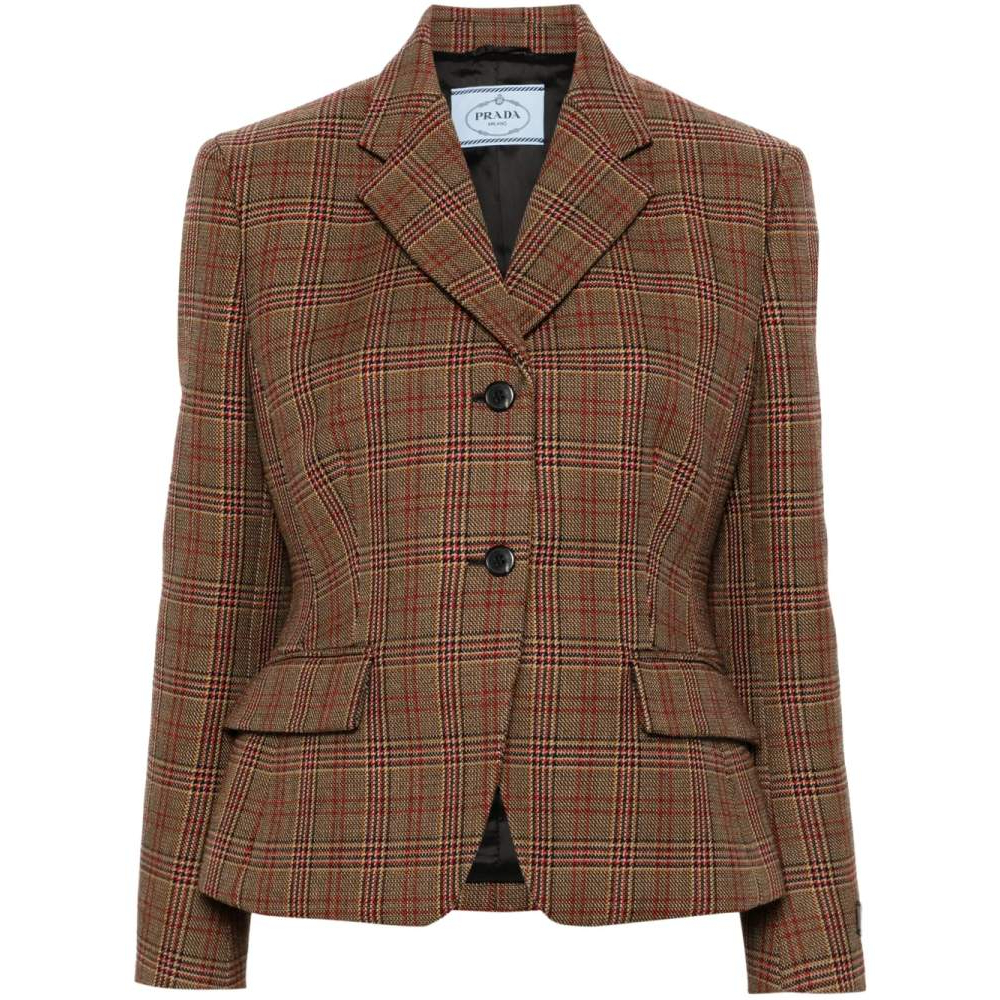 Blazer 'Plaid-Check' pour Femmes