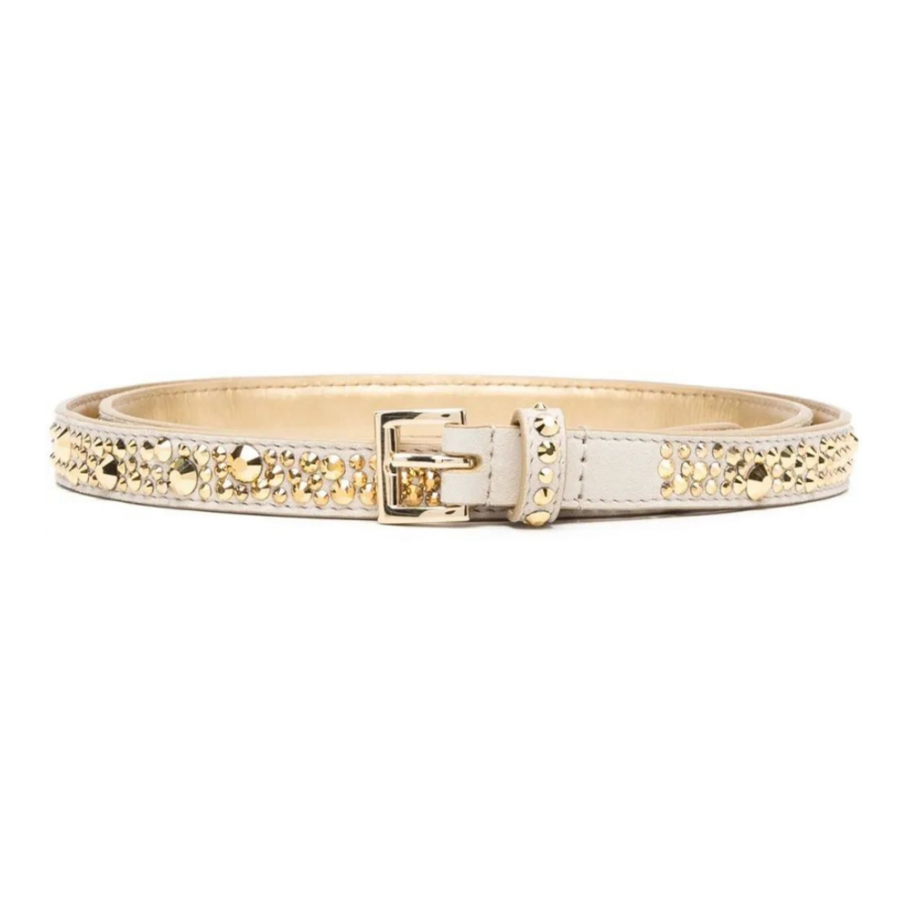 Ceinture 'Crystal-Embellished Buckle' pour Femmes
