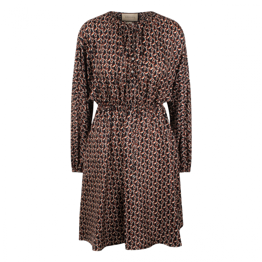 Women's 'Interlocking G Chain' Long-Sleeved Dress