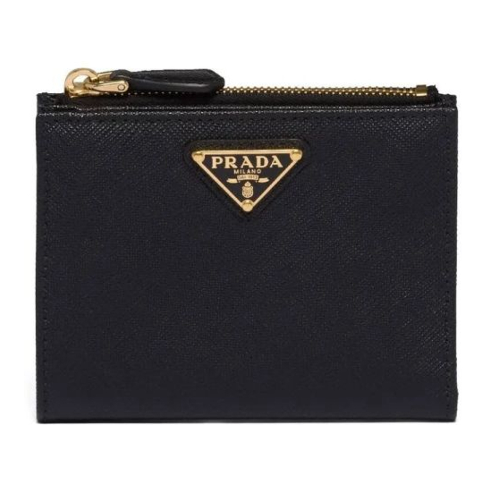 Portefeuille 'Triangle-Logo Saffiano' pour Femmes