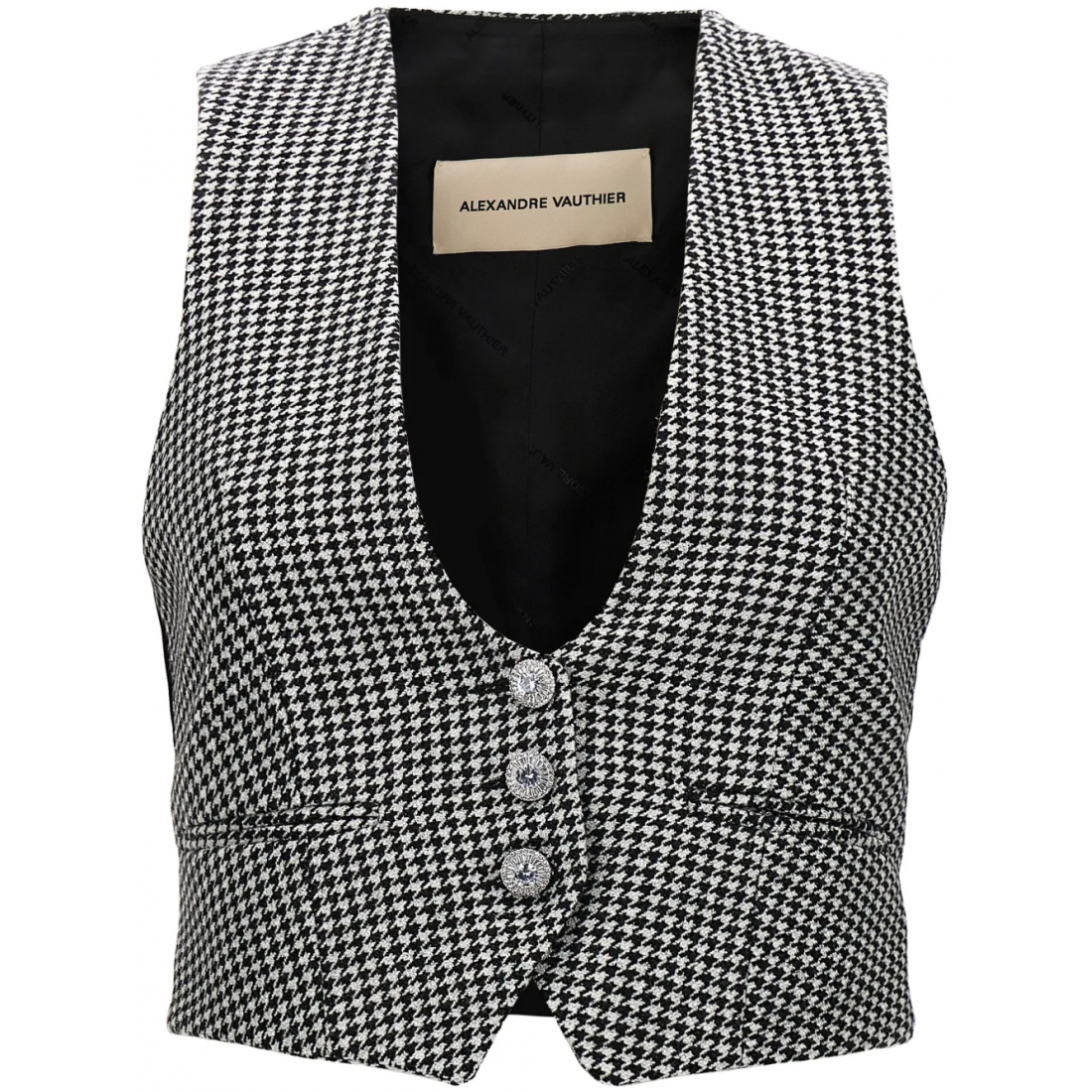 Gilet 'Houndstooth Waist' pour Femmes