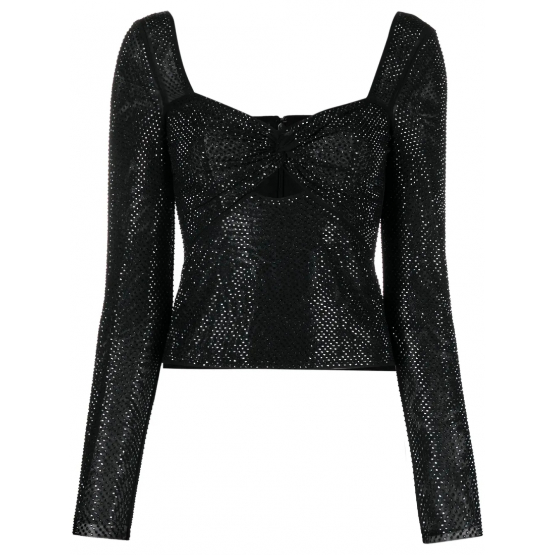 Top 'Rhinestoned Sweetheart-Neck' pour Femmes