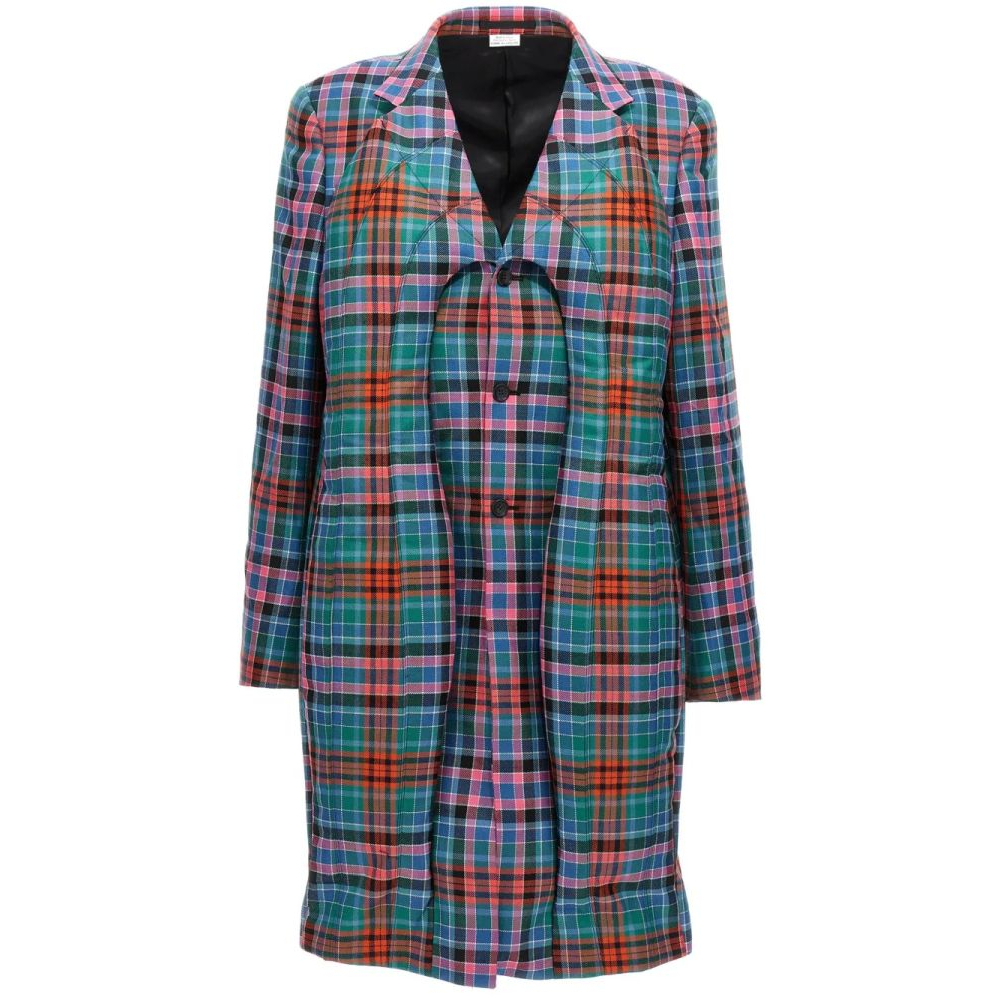 'Checked' Mantel für Herren