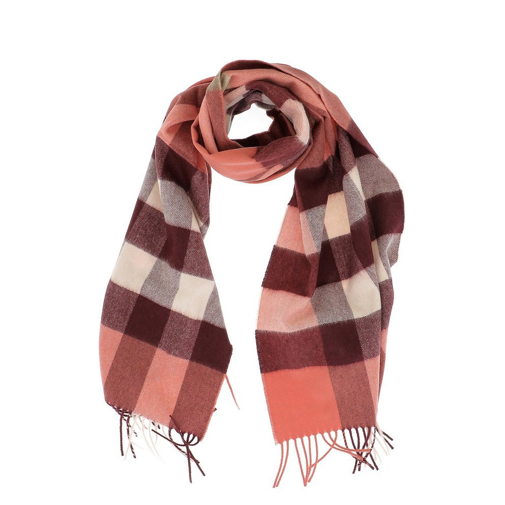 Écharpe en laine 'Check' pour Femmes