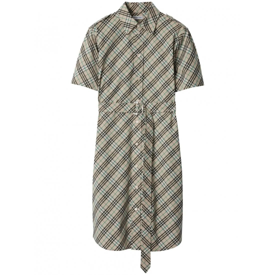 'Check Shirt' Mini Kleid für Damen