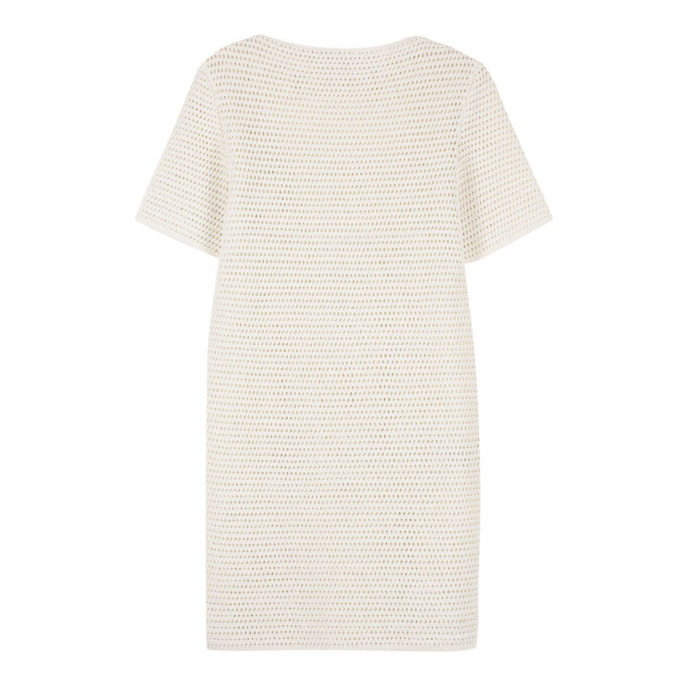 Women's 'Lace-Effect Knitted' Shirtdress