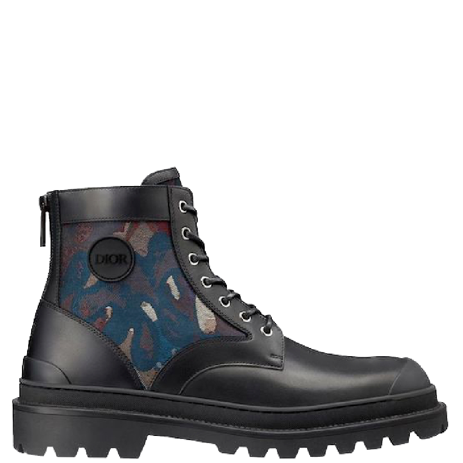 Men's 'Giày Nam Dior X Peter Doig Explorer Lace Up' Ankle Boots