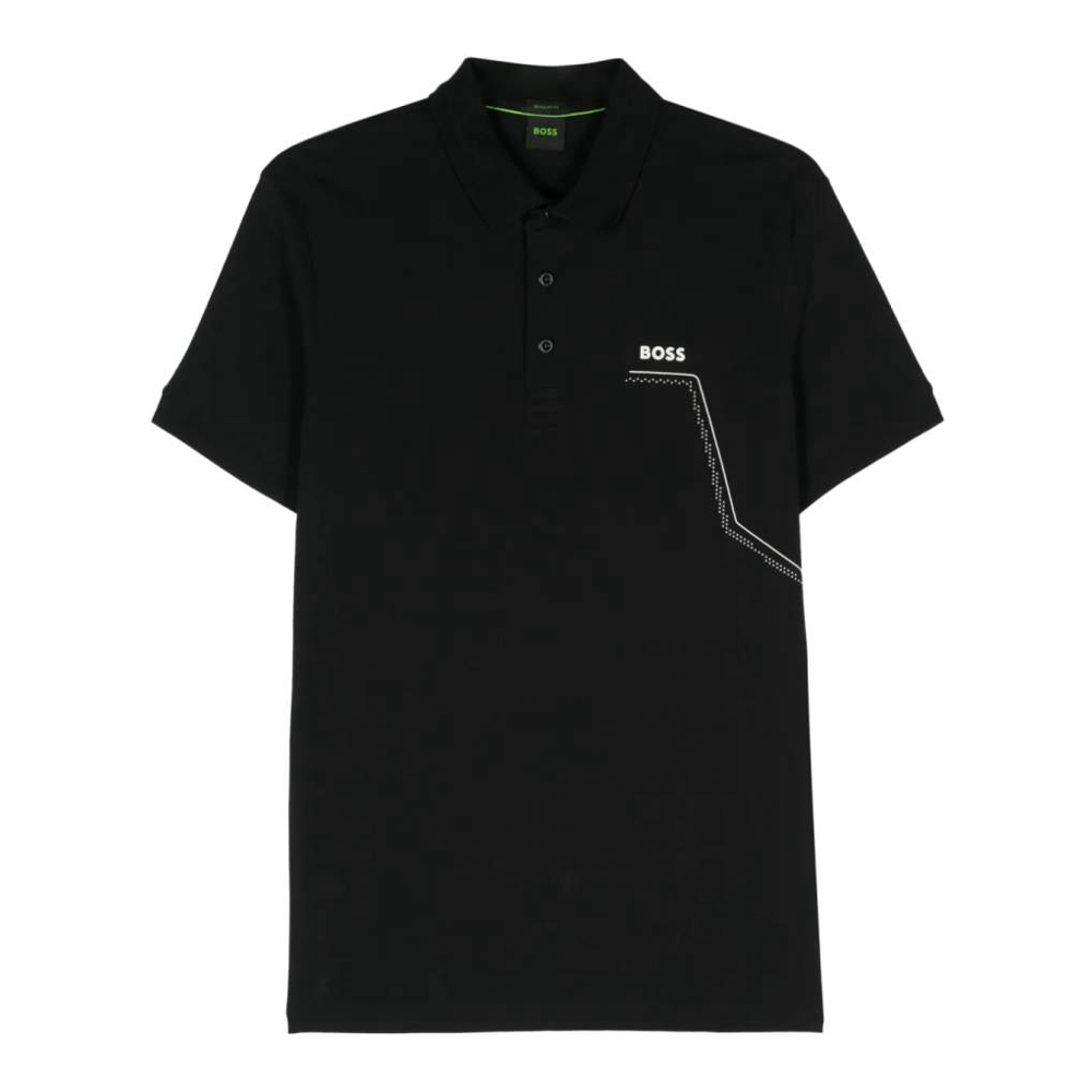 Polo 'Rubberised-Logo' pour Hommes