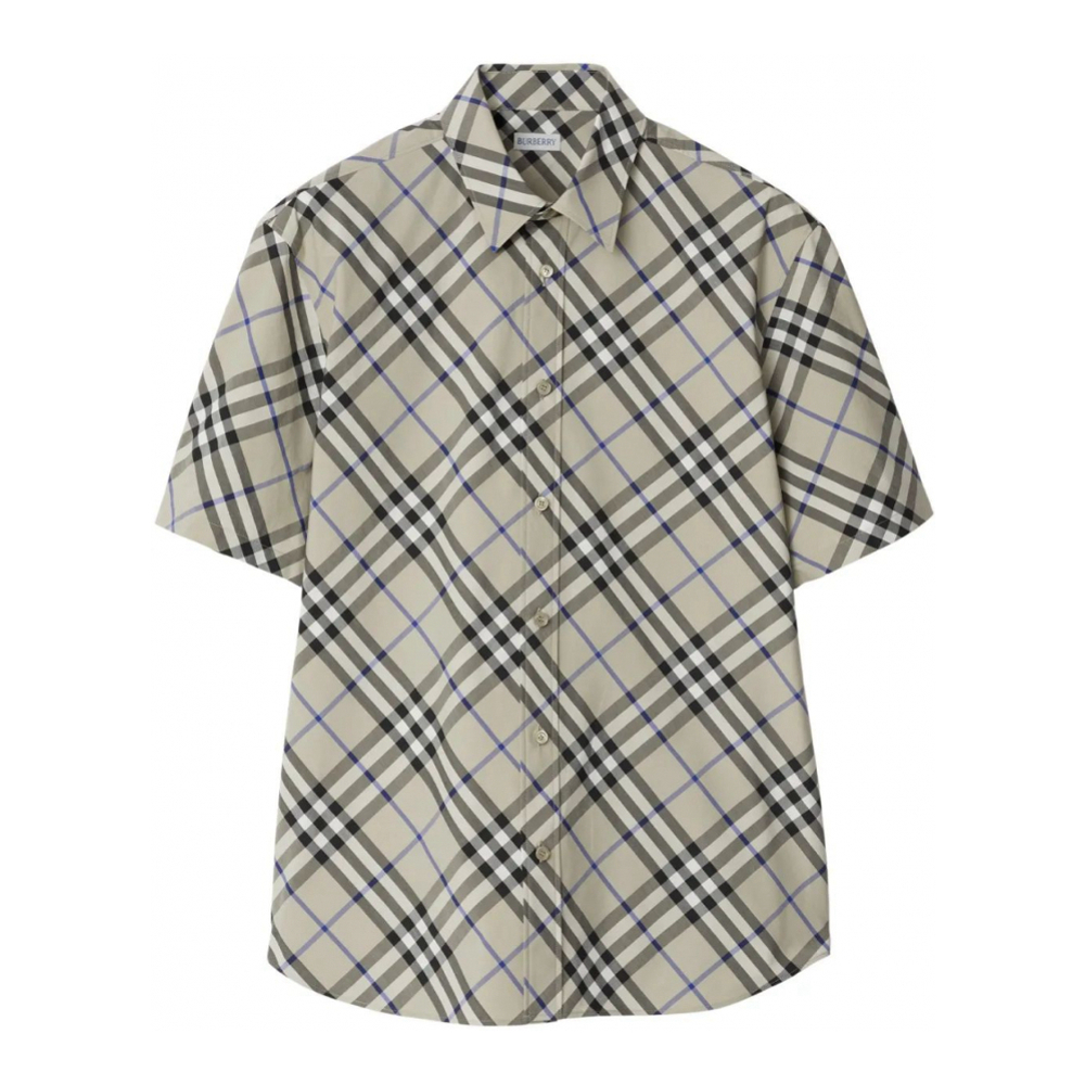 Chemise à manches courtes 'Nova Check-Jacquard' pour Hommes
