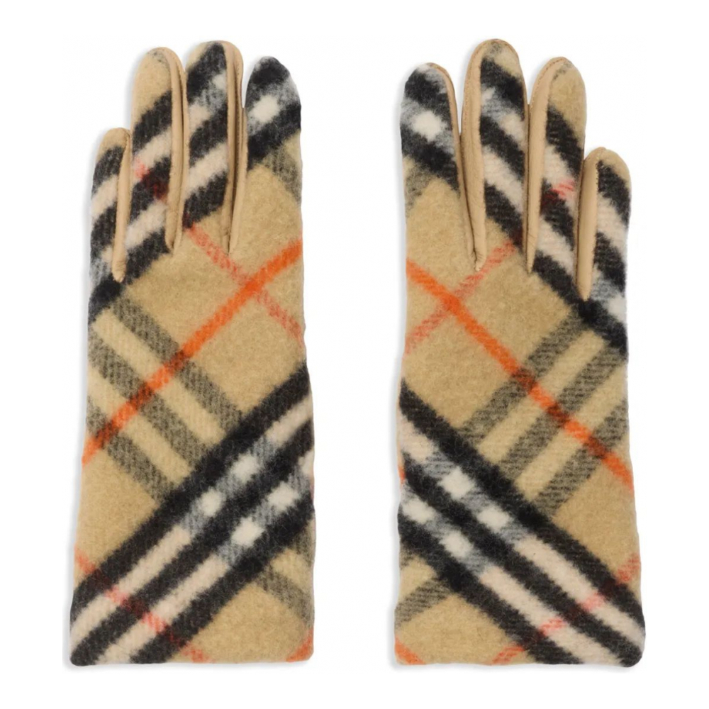 Gants 'Check-Pattern'