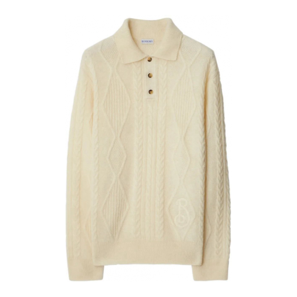 Polo manches longues 'Aran-Knit' pour Hommes