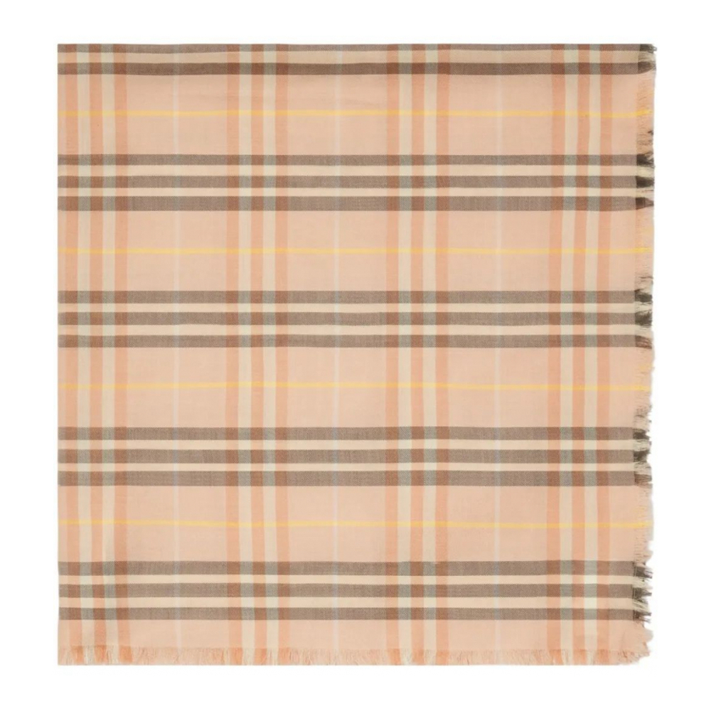 Écharpe en laine 'Check-Pattern' pour Femmes