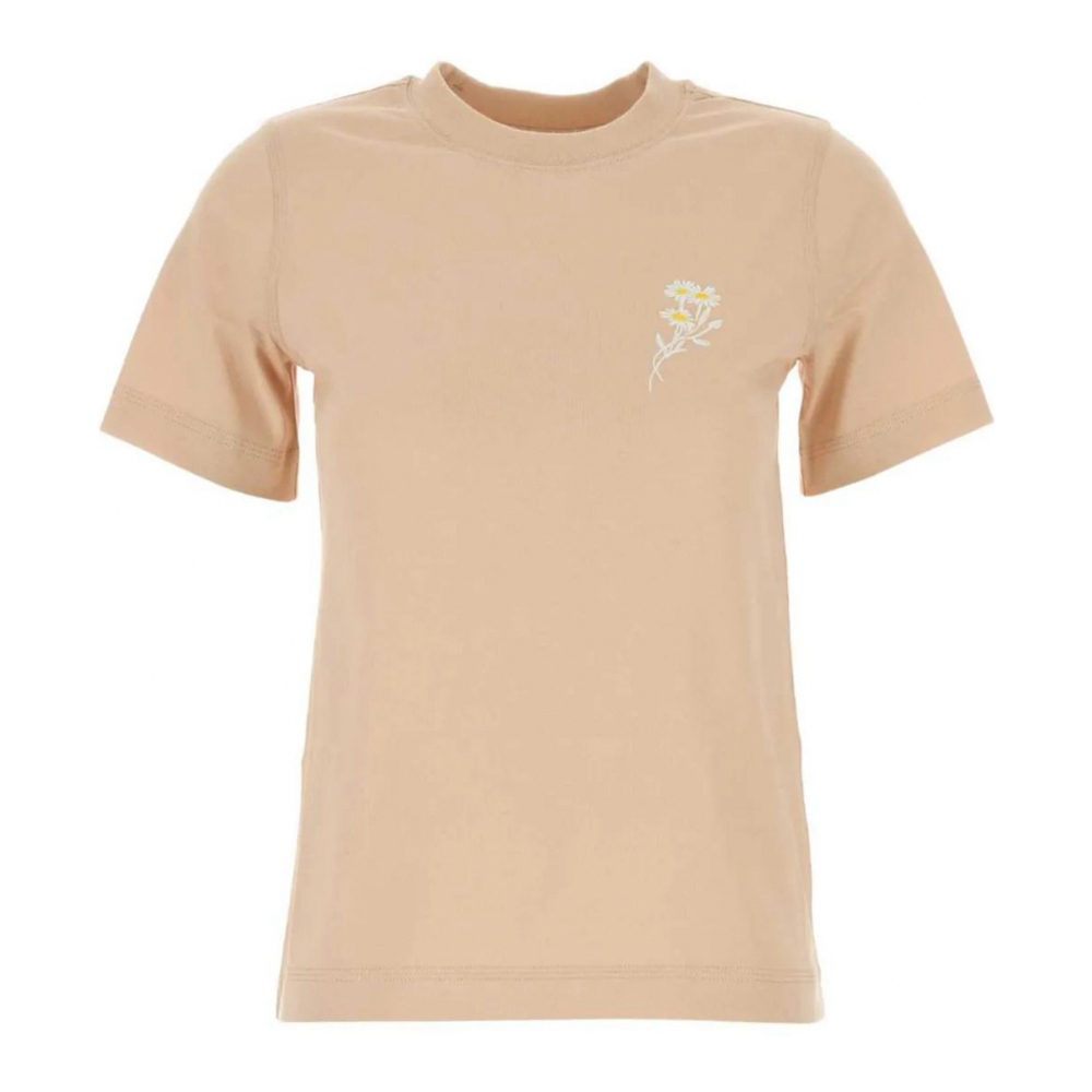 'Floral-Print' T-Shirt für Damen
