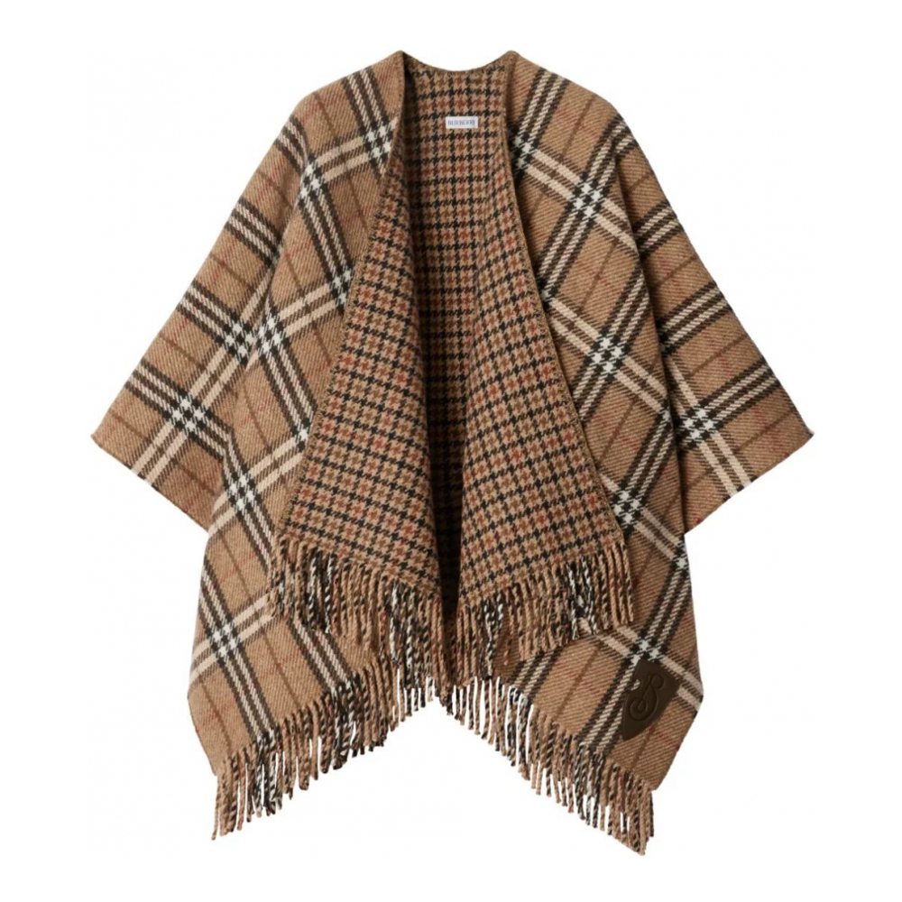 Women's 'Checked Reversible' Cape