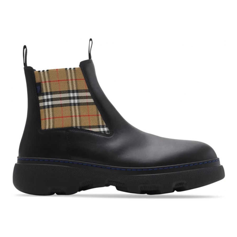 Bottines Chelsea 'Check Pattern' pour Hommes