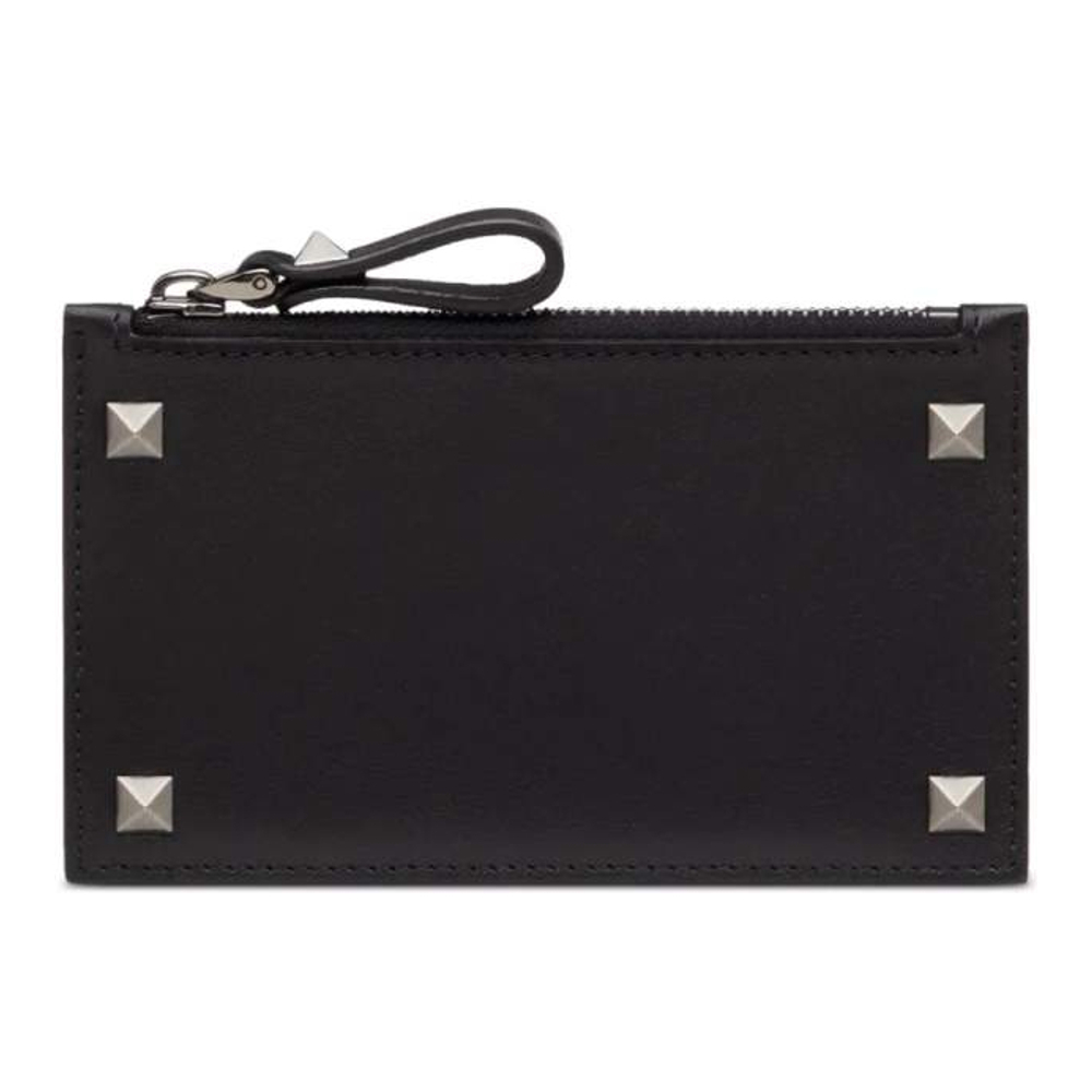 Men's 'Rockstud Zip' Card Holder