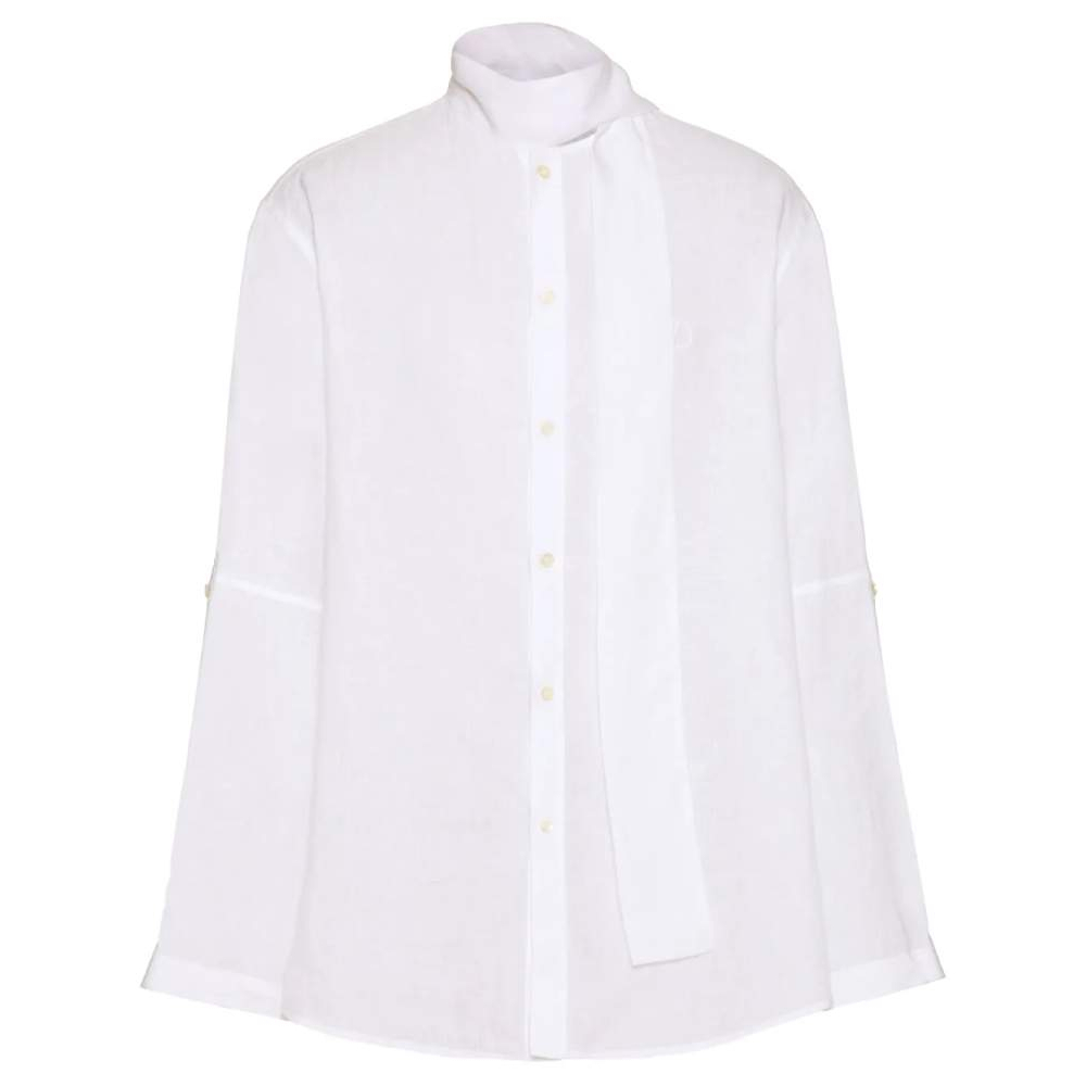 Men's 'Neck-Tie' Linen Shirt