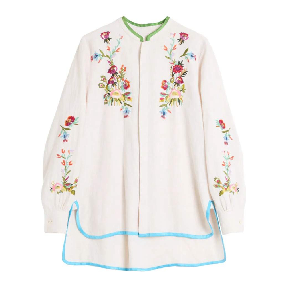 'Floral-Embroidered' Hemd für Herren