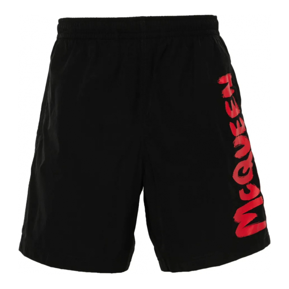 Short de bain 'Mcqueen Garffiti-Print' pour Hommes