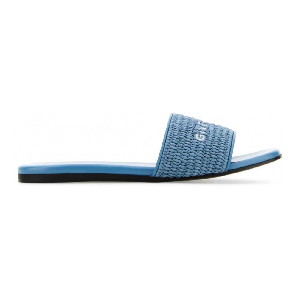 Sandales plates '4G Woven-Raffia' pour Femmes