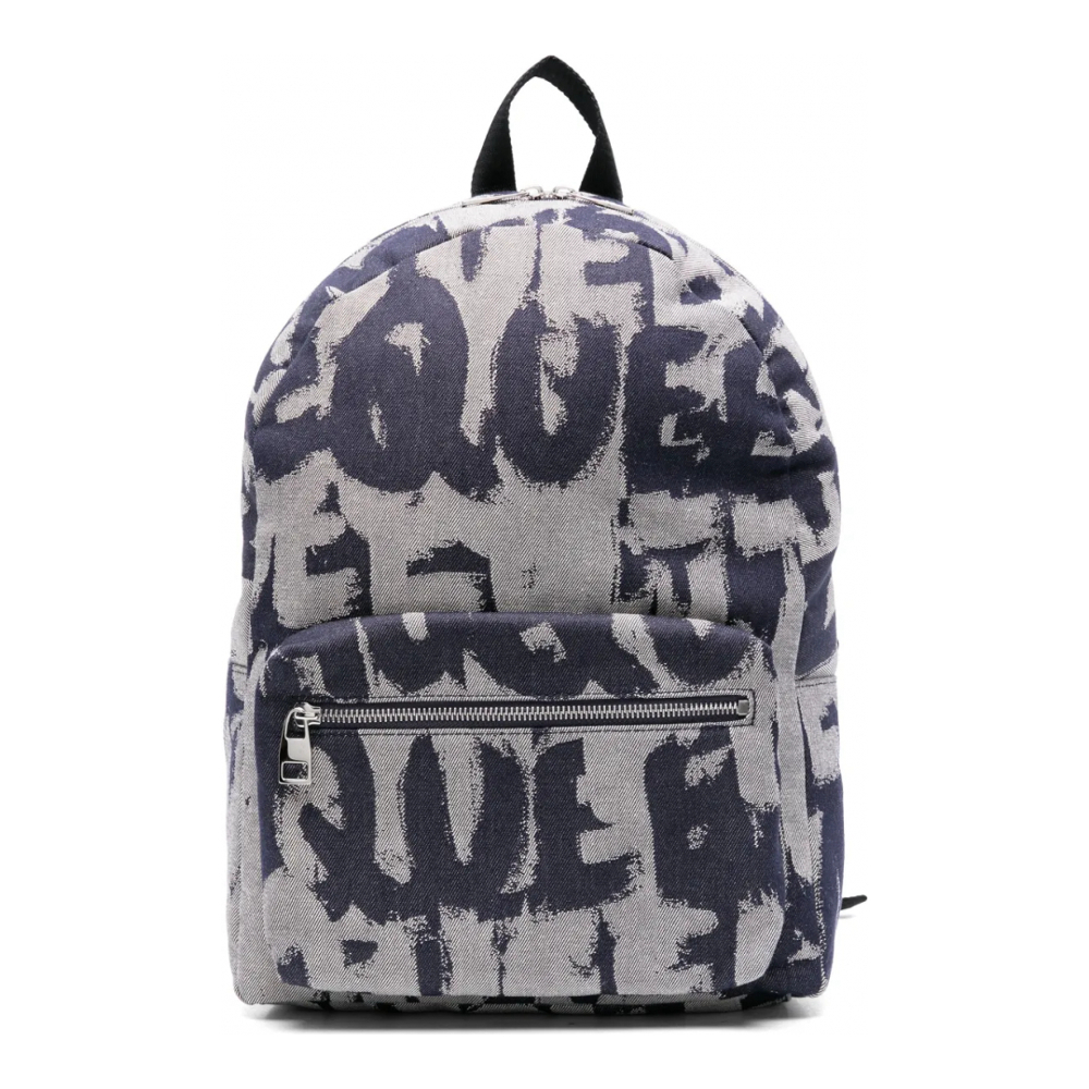 Sac à dos 'Logo-Print Denim' pour Hommes