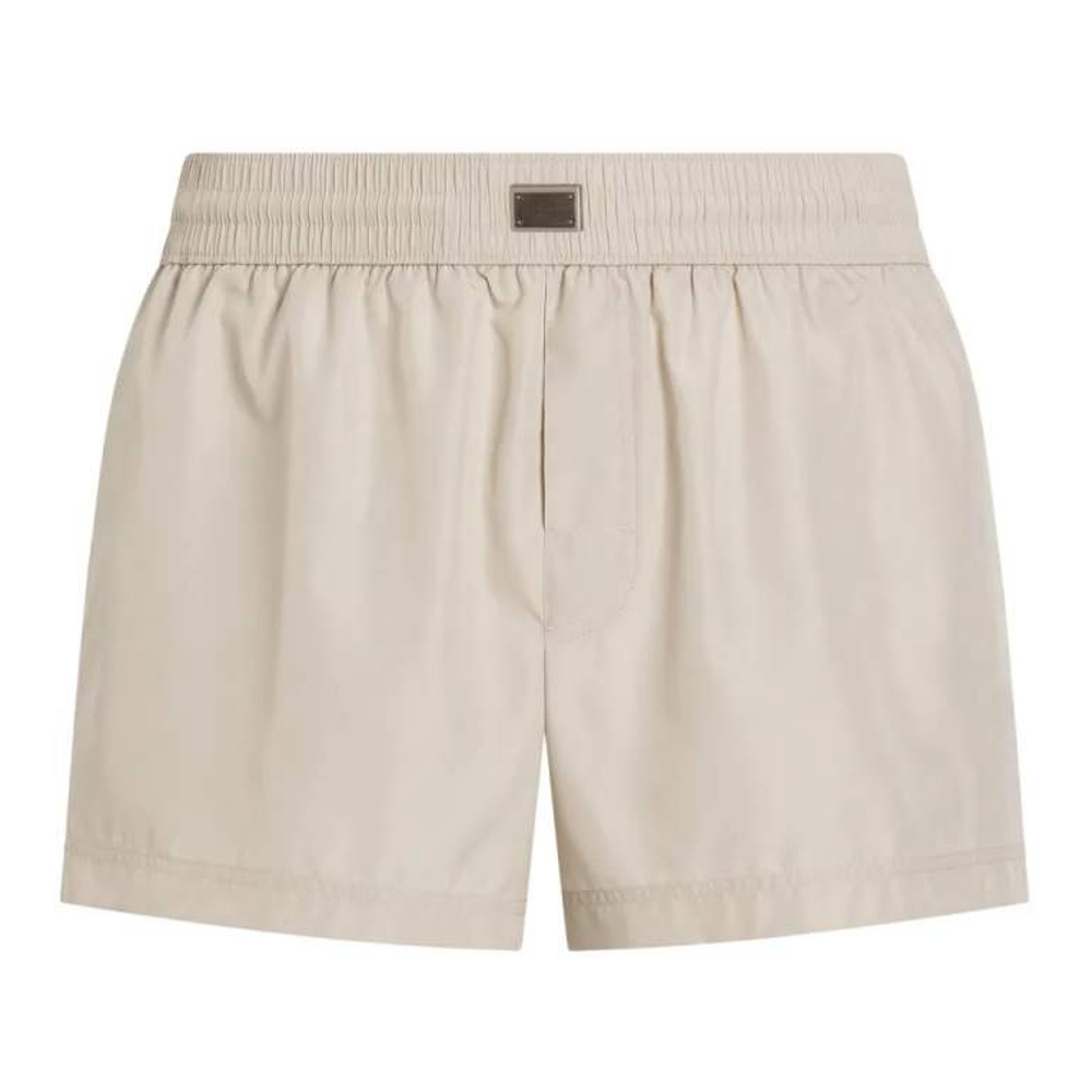 'Logo-Plaque' Badeshorts für Herren