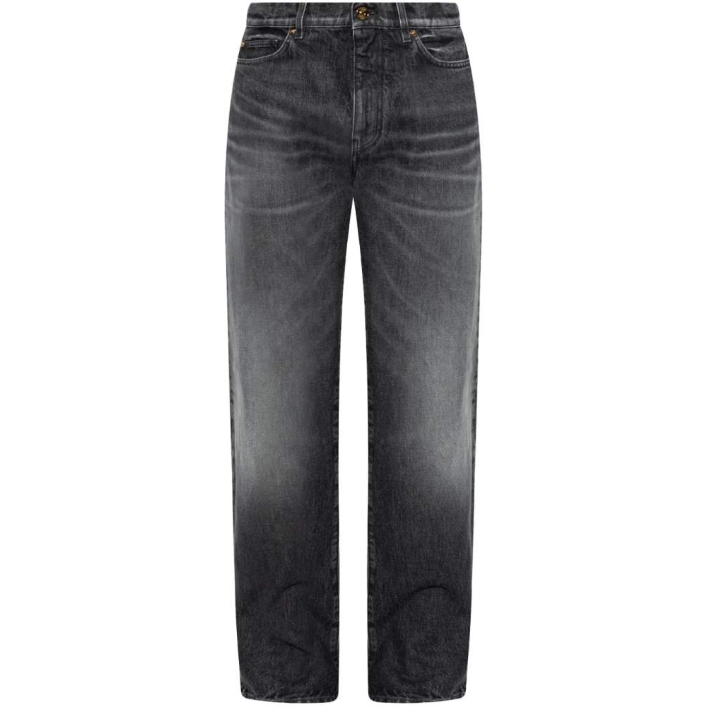 Jeans 'Logo-Embroidered' pour Hommes