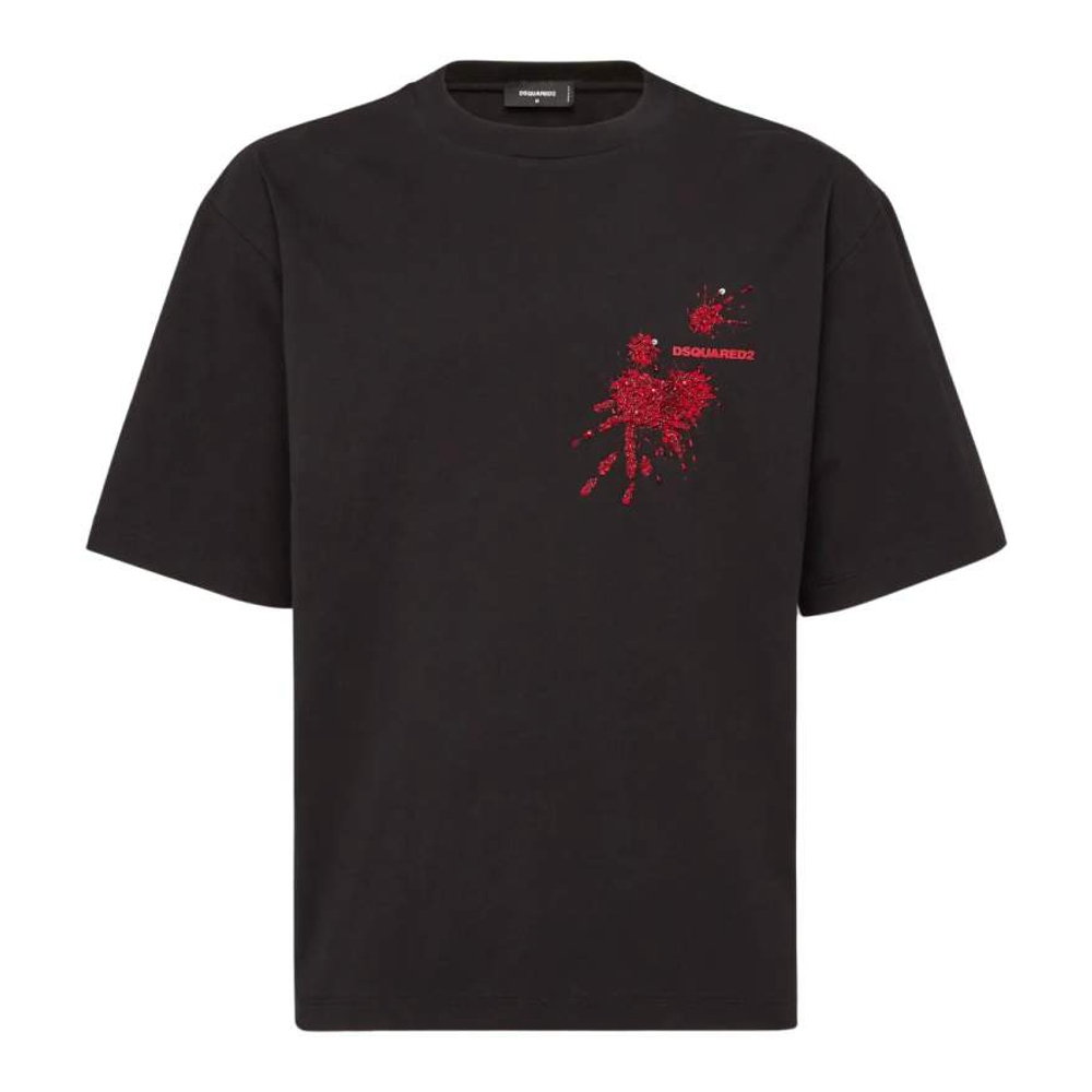 T-shirt 'Sequin-Embellishment' pour Hommes