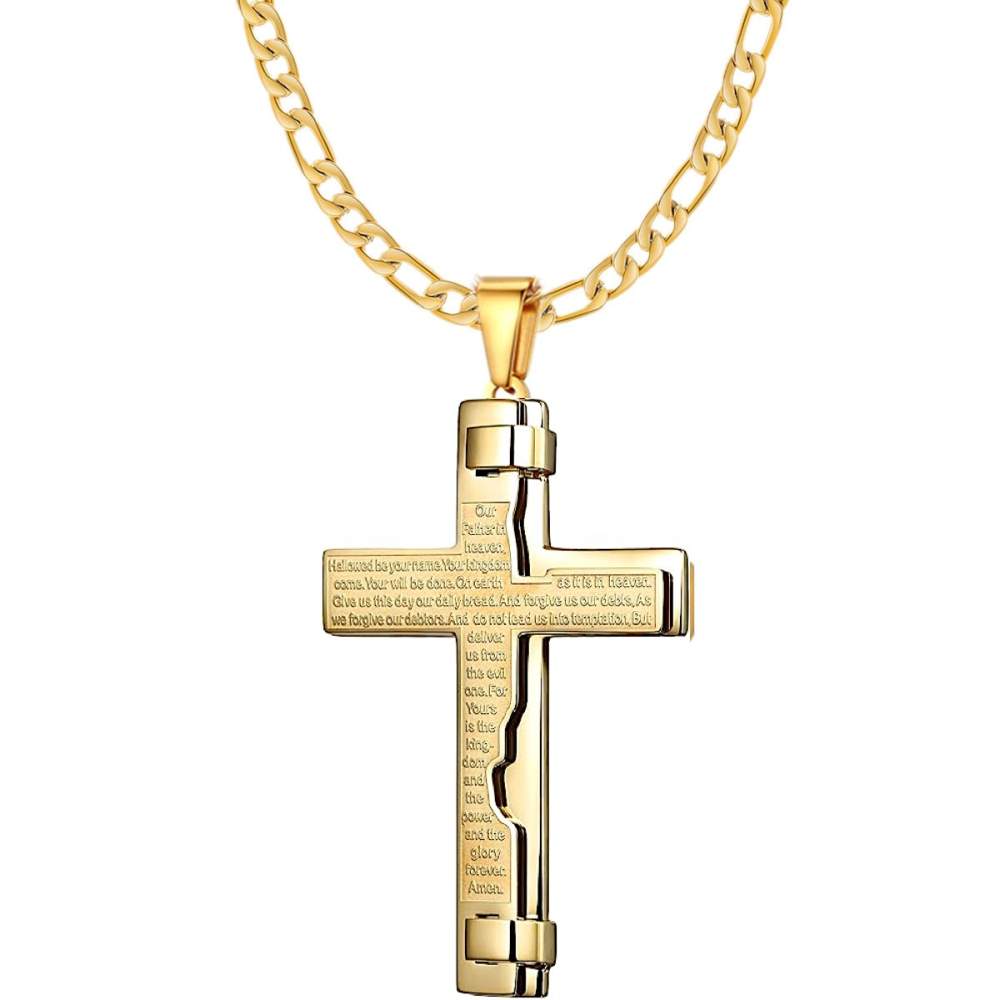 Men's 'Cross Engraved' Necklace