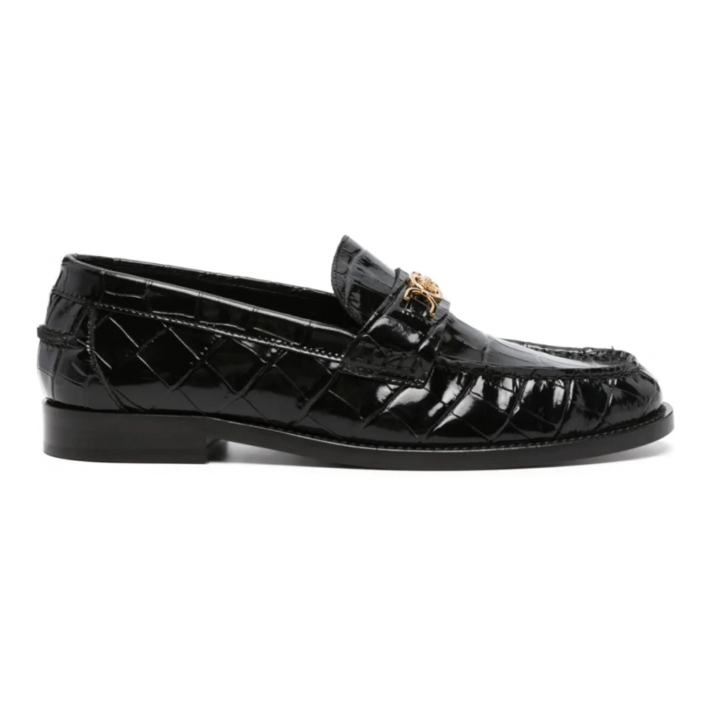 Mocassins 'Medusa '95 Crocodile-Embossed' pour Femmes