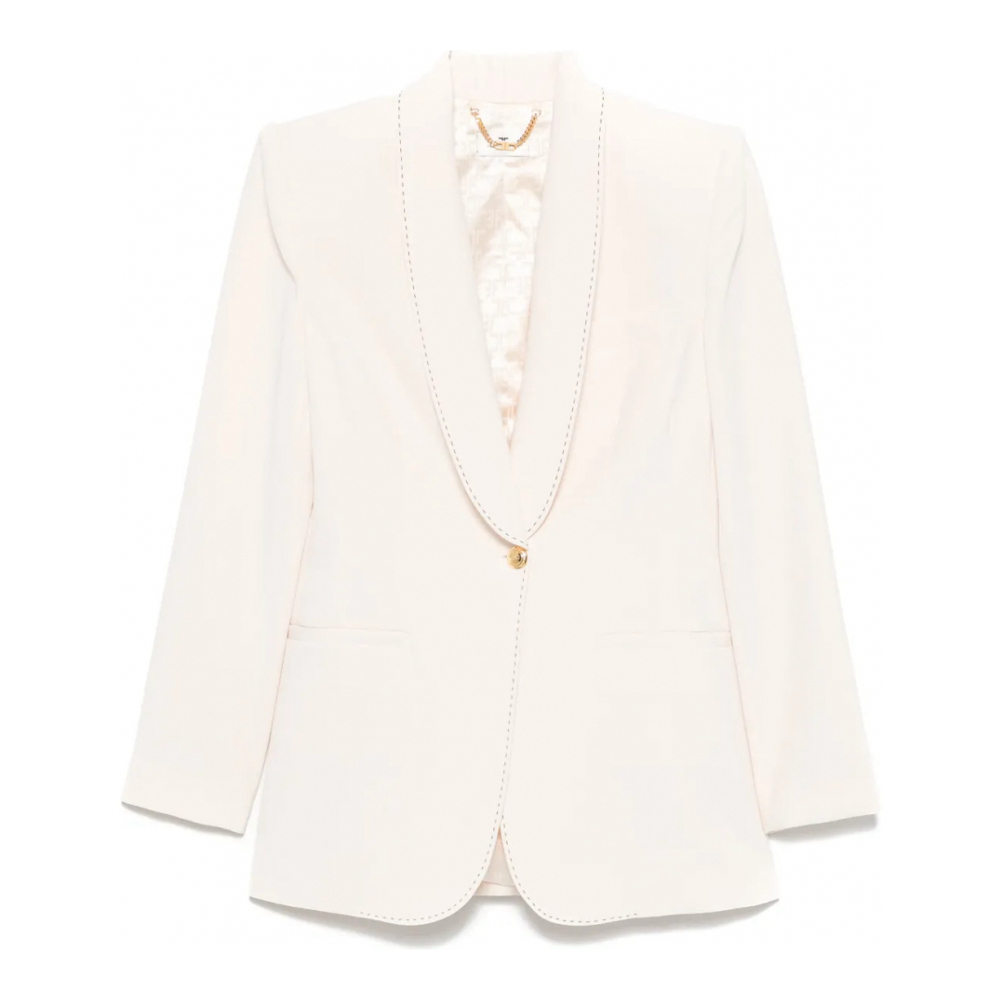 Blazer 'Contrast-Stitch' pour Femmes