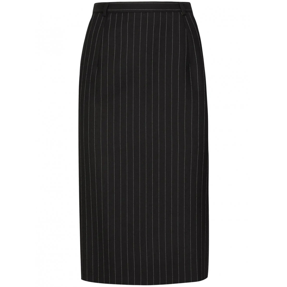 Jupe Midi 'Pinstripe-Pattern' pour Femmes