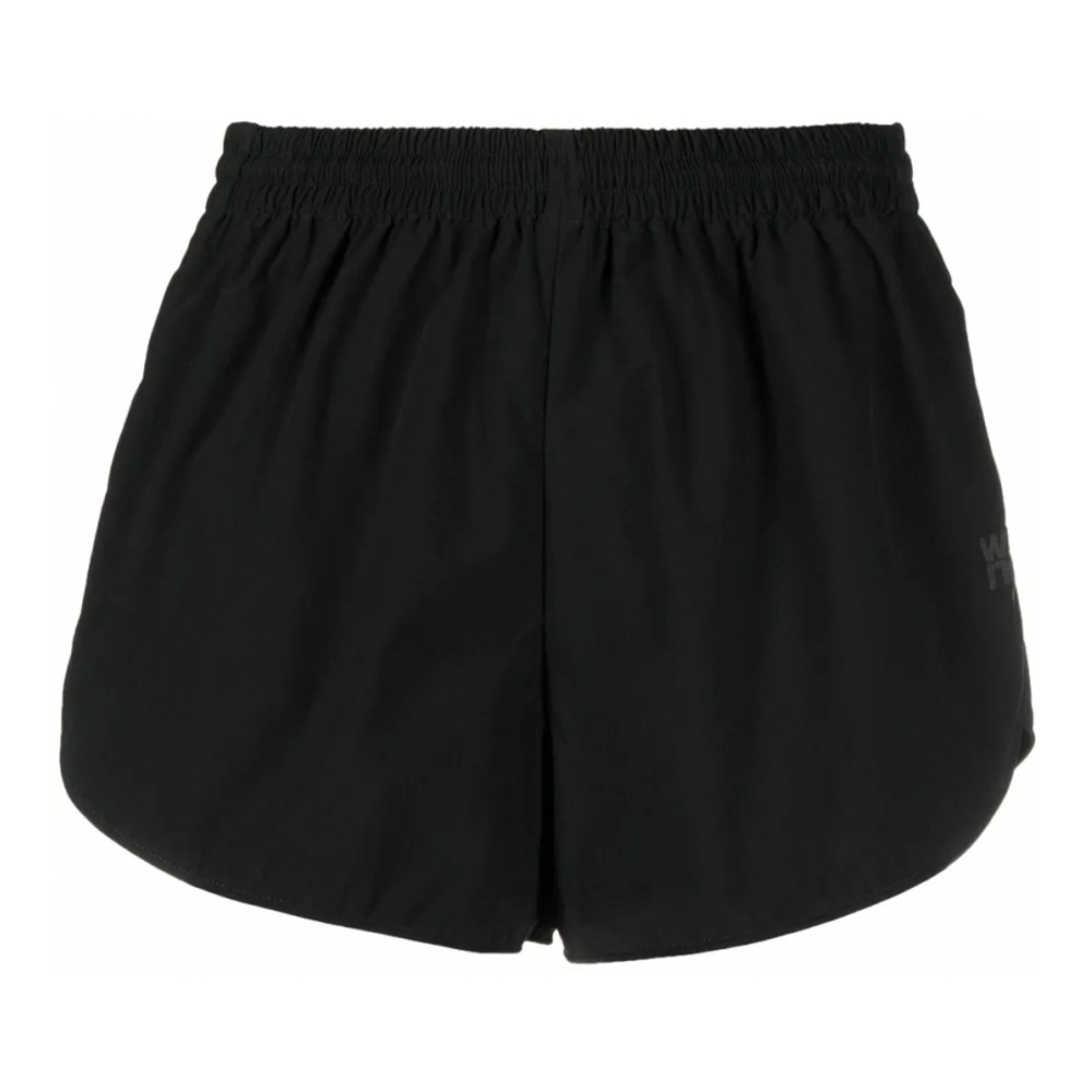 Short en coton 'Marathon Logo-Print' pour Femmes