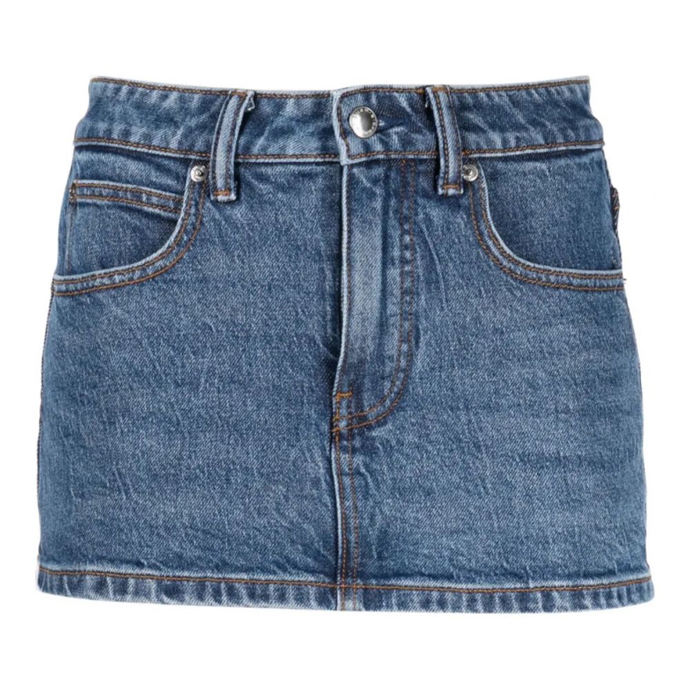 Skort 'Mid-Rise Denim' pour Femmes