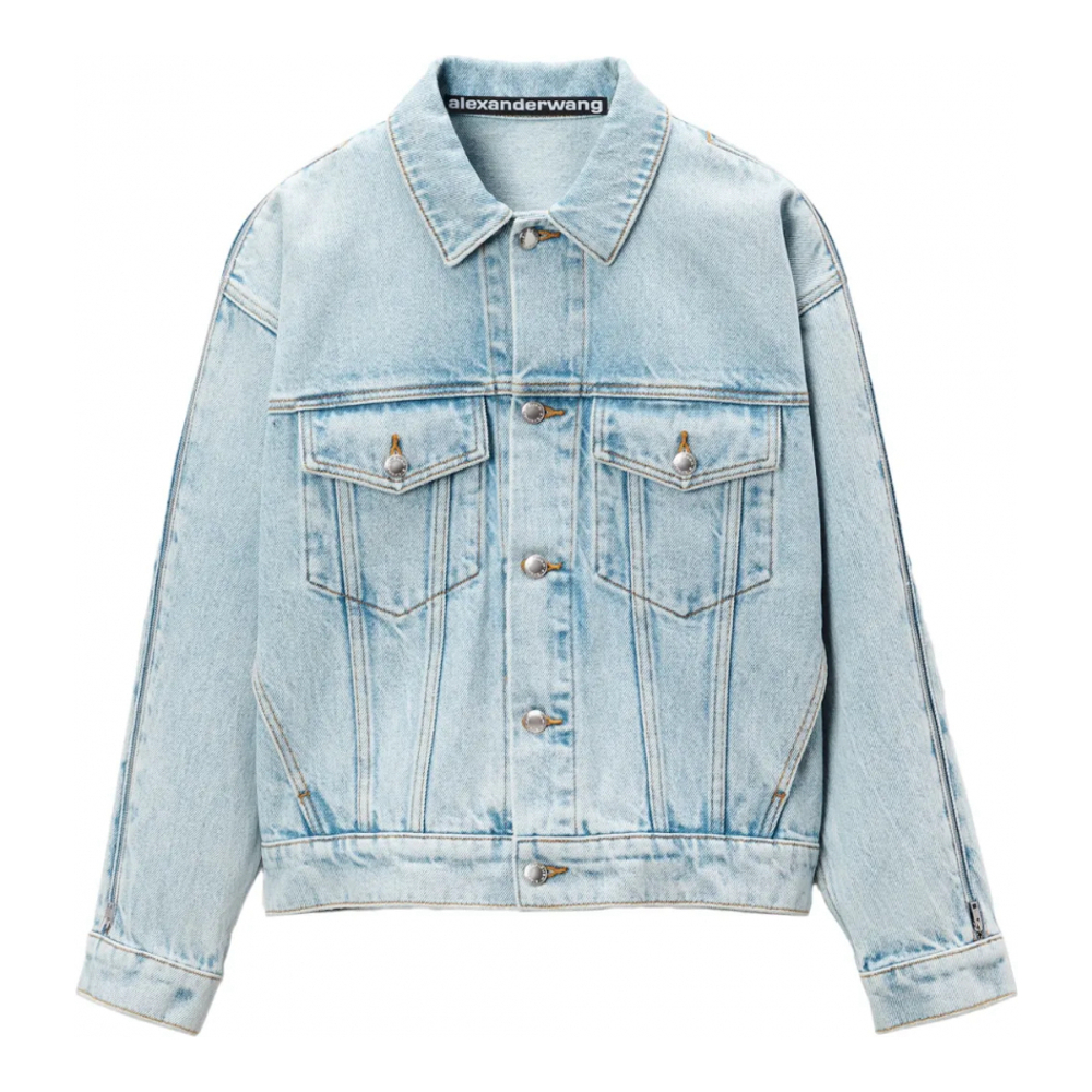 Veste en jeans 'Zip-Sleeved' pour Femmes