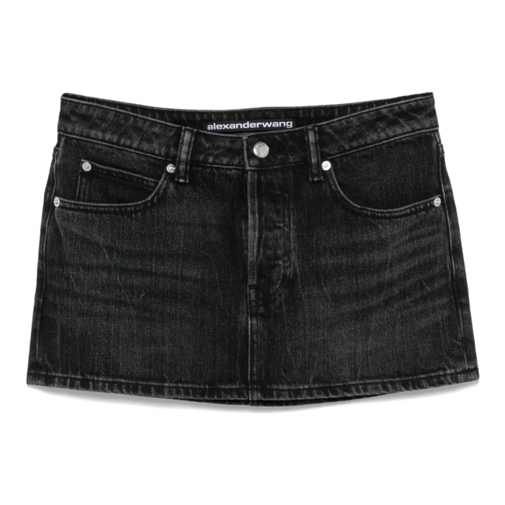 Women's 'Crystal Denim' Mini Skirt